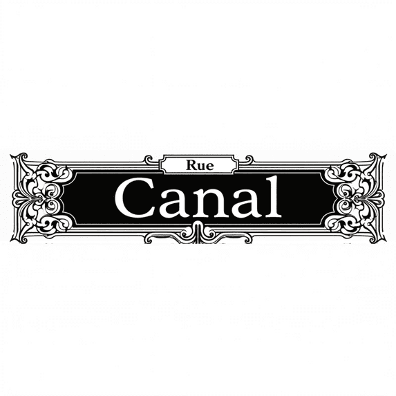 Decorative Tin Signs 16*4 Inches - Ideal for"Rue Canal" Sports Room, Bedroom, Patio | Sports-Themed Decor, Mens Wall Decor, Signs for Bedroom