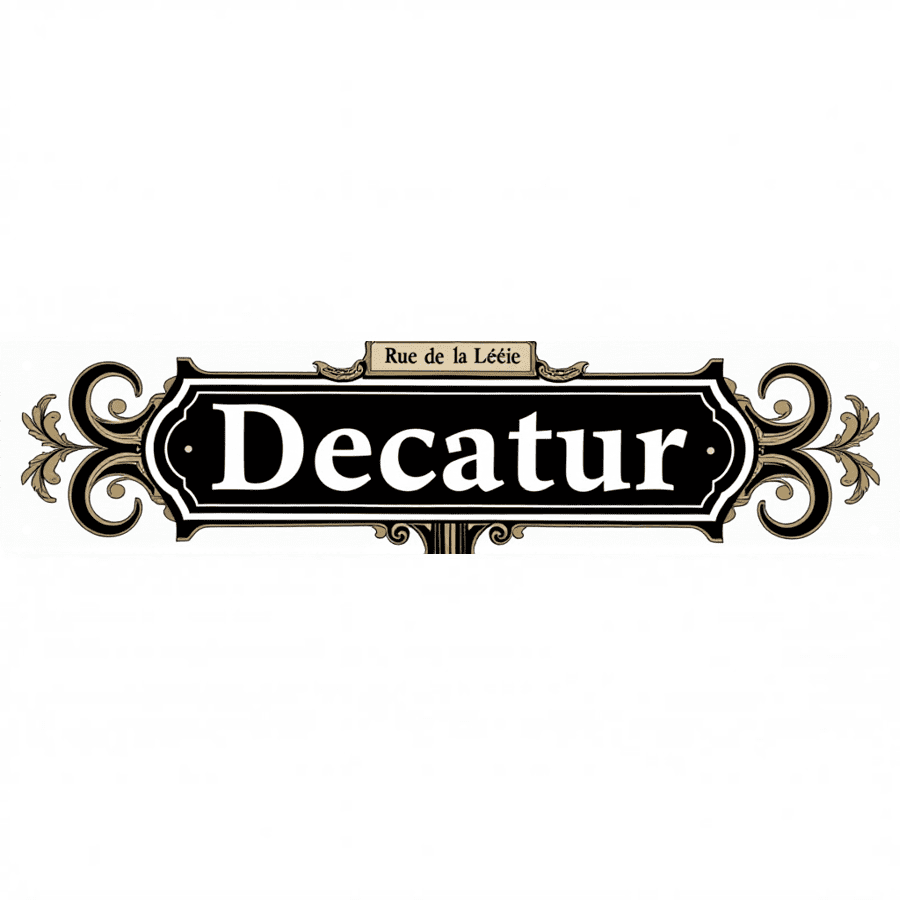 Decatur Signs Decorative Tin Signs 16*4 Inches - Ideal for