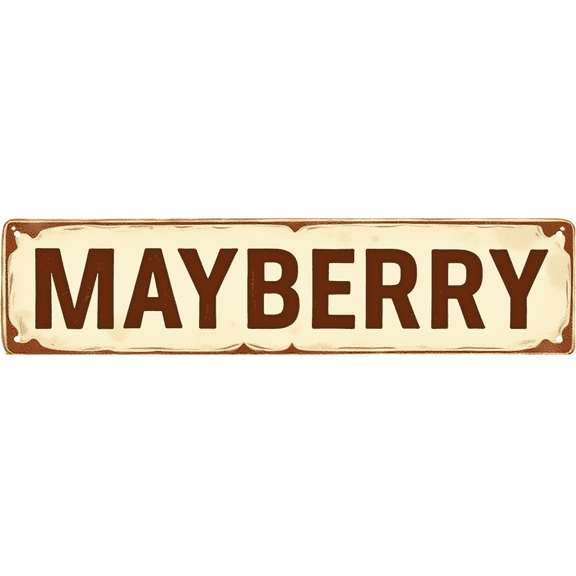 Decorative Tin Signs 16*4 Inches "Mayberry" Suitable for Living Room, Bedroom, Entryway Vintage Room Decor, Unique Wall Decor, Home Sweet Home Sign