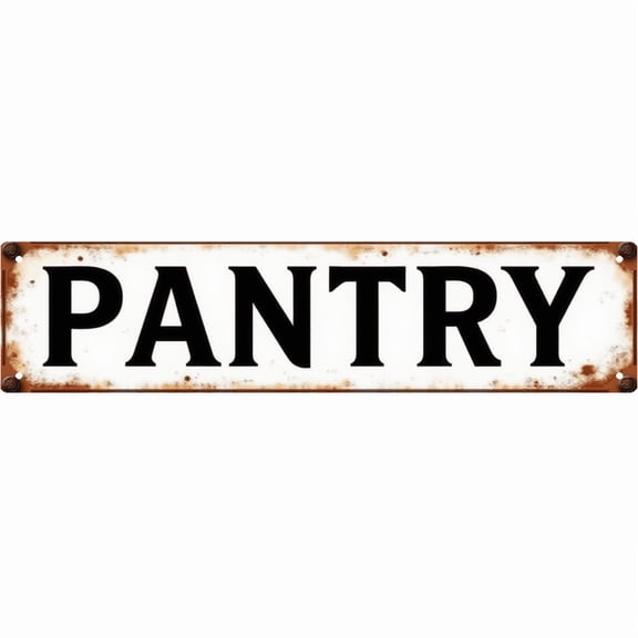 Decorative Tin Signs 16*4 Inches "PANTRY" Functional Kitchen Theme - Kitchen Signs Laundry Decor Vintage Decor for Home Kitchen Garage