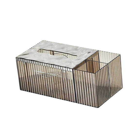 Decorative Tissue Holder Protective Cover Napkin Dispenser for Office Nightstand gray