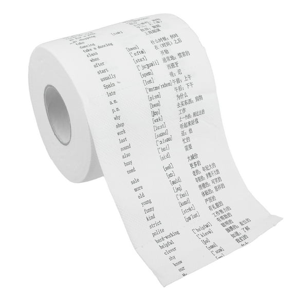 Decorative Toilet Paper English Rolling Primary School