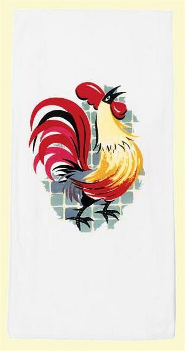 Decorative Towel Rooster Deluxe Flour Sack Fabric 50 S Kitchen 100