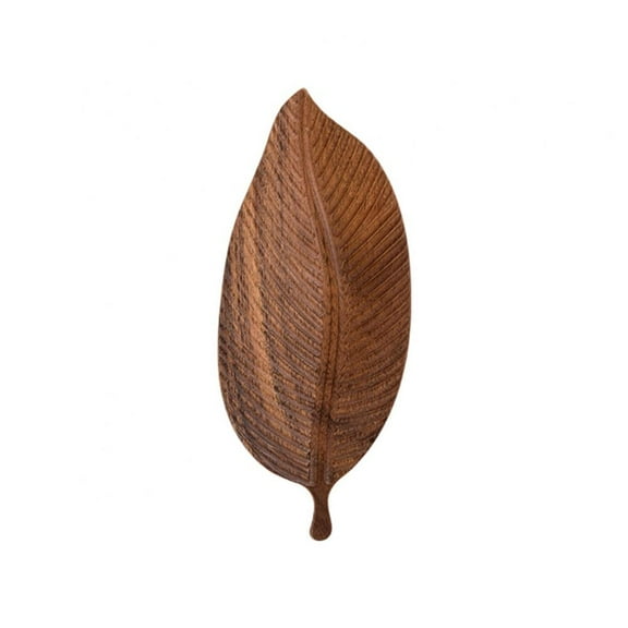 Decorative Tray Wooden Leaf Design Serving Tray Platter Breakfast Table Kitchen Dcor