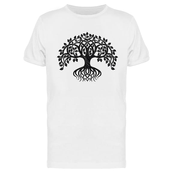 Decorative Tree Of Life Design T-Shirt Men -Image by Shutterstock, Male Medium
