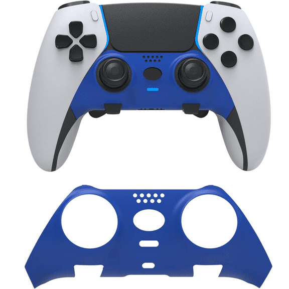 Decorative Trim Shell for PS5 Edge Controller, ABS Custom Plates Cover-Blue