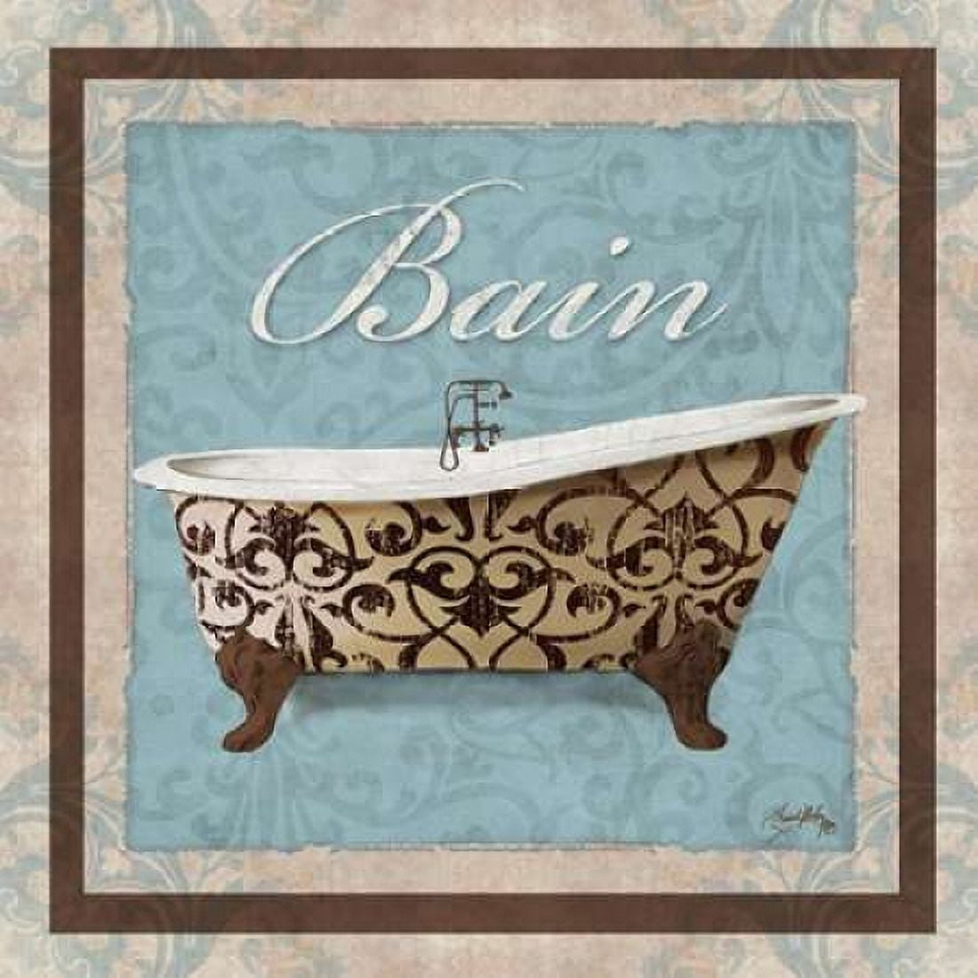 Decorative Tub II Canvas Art - Elizabeth Medley (24 x 24)