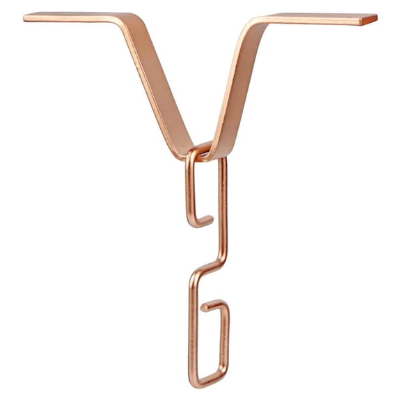 Decorative V-Shape Gutter Hook for Rain Chain Installation Stainless Steel Drainage Tool Rain Chain Clip for Garden