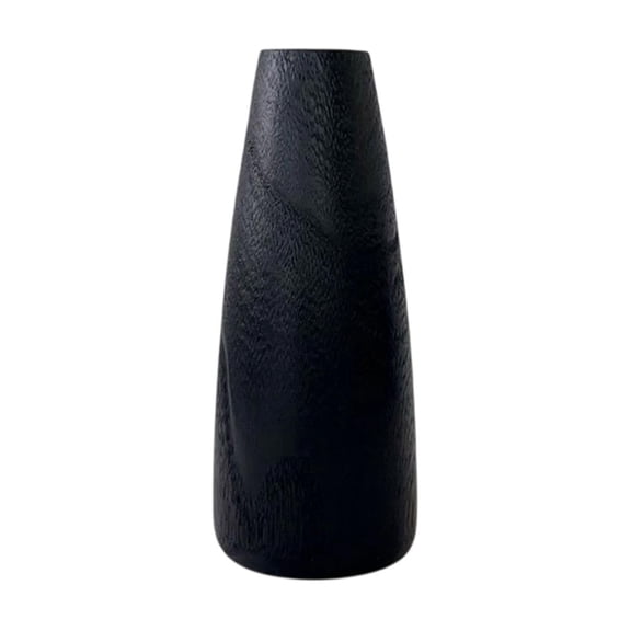 Decorative Vases for Home Decor Solid Wood Minimalists Tapered Shape 23x9.5x5 cm Handicrafts Decorative Tabletop Home Decor Living Room