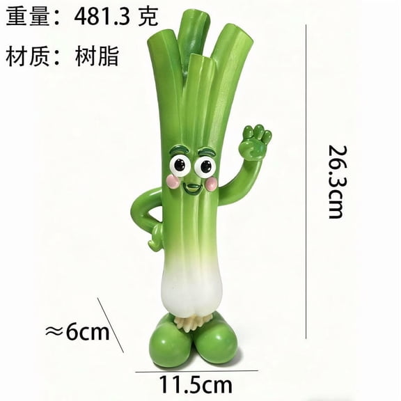 Decorative Vegetable Planter Cabbage Shape Resin Flower Pot Creative Indoor Desktop Vase for Succulent Plants Home Table Decoration