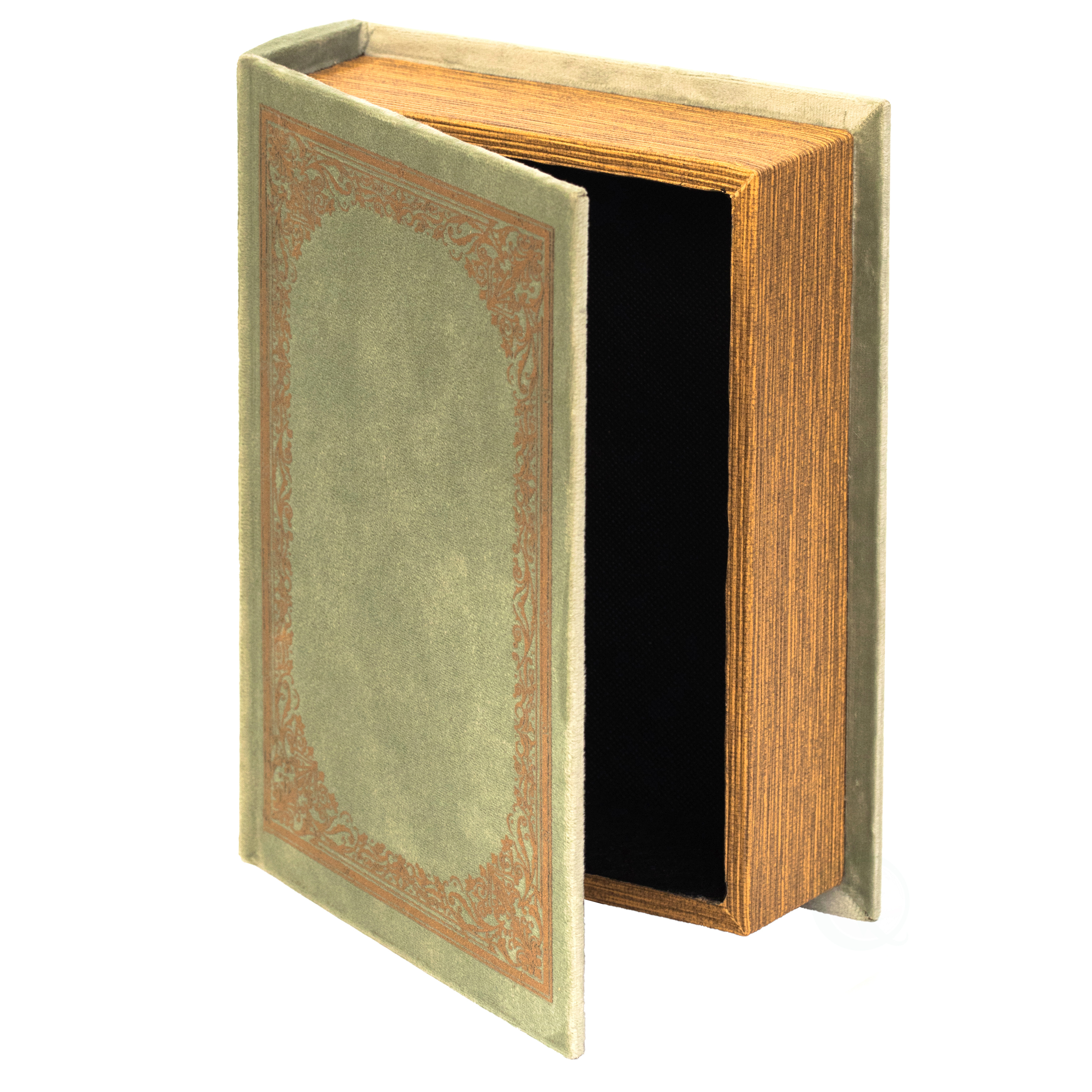 Decorative Vintage Book Shaped Trinket Storage Box - image 1 of 10