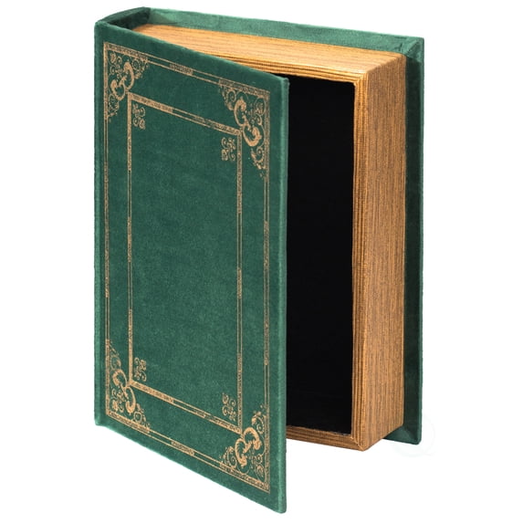 Decorative Vintage Book Shaped Trinket Storage Box
