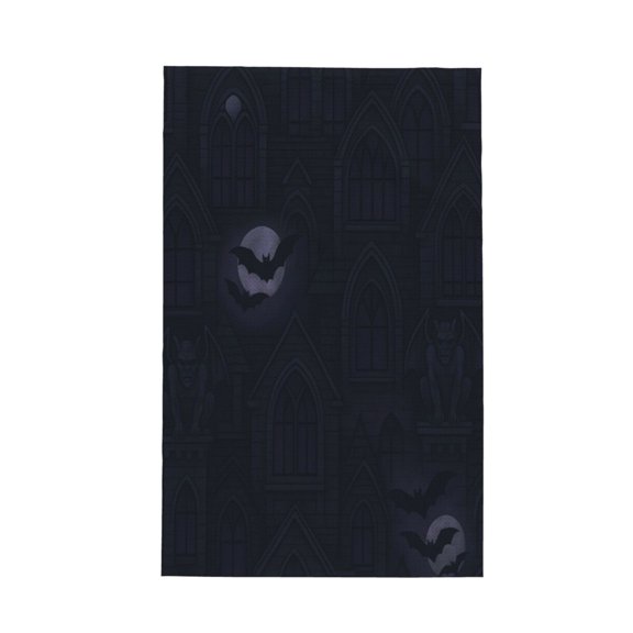 Decorative Waffle Towel Kitchen Dish Towel 26x16in Multi-Purpose Tea Towel Absorbent Quick Dry Oil Resistant Haunted Mansion Halloween Pattern