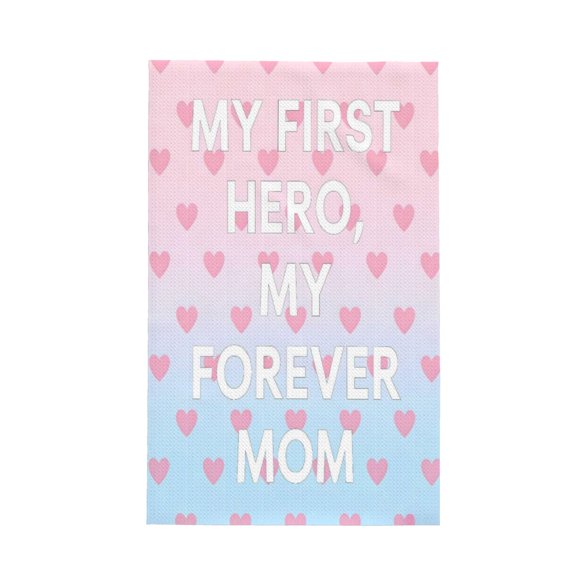 Decorative Waffle Towel Kitchen Dish Towel 26x16in Multi-Purpose Tea Towel Absorbent Quick Dry Oil Resistant My First Hero,My Forever Mom (3)