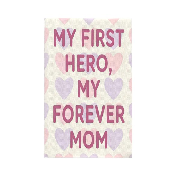 Decorative Waffle Towel Kitchen Dish Towel 26x16in Multi-Purpose Tea Towel Absorbent Quick Dry Oil Resistant My First Hero,My Forever Mom