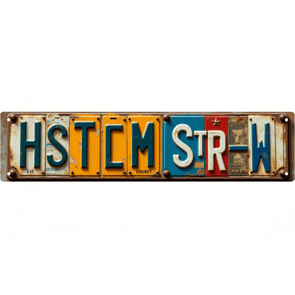 Decorative Wall Art 16x4 Inch Tin Signs "HUDSON STREET" Street Decor for Bedroom Garage Bar Vintage Man Cave home decor wall decor man cave