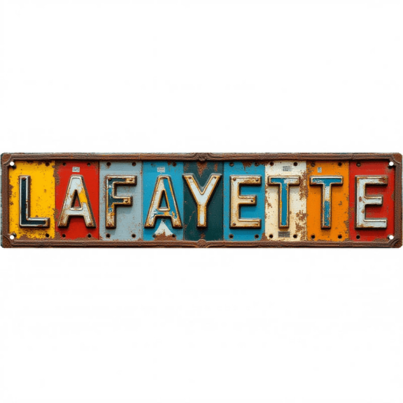 Decorative Wall Art 16x4 Inch Tin Signs "LAFAYETTE STREET" Street Decor for Bedroom Garage Bar Vintage Man Cave wall decor metal signs patio signs