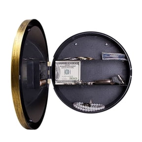 Decorative Wall Clock with Hiddens Compartment Safe Cash Storing Box Cash Container Jewelry and Valuables Organizers