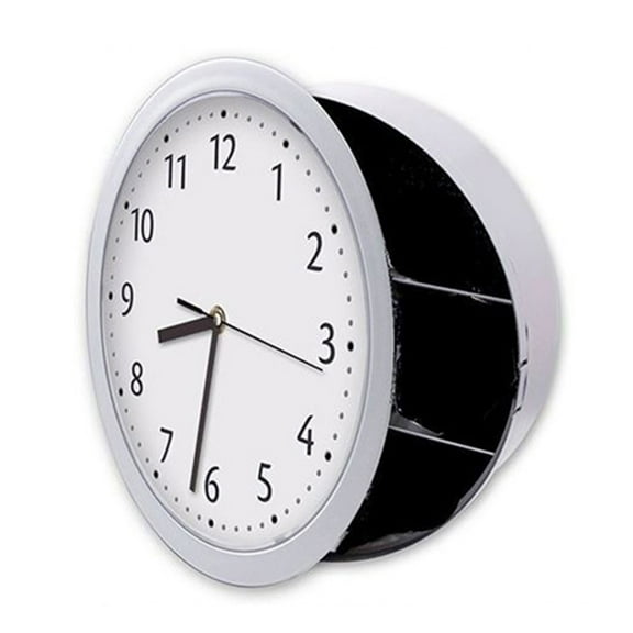 Decorative Wall Clock with Hiddens Compartment Safe Cash Storing Box Cash Container Jewelry and Valuables Organizers