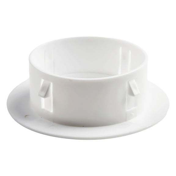 Decorative Wall Hole Cover Protective Vent Cap Plastic 40-100mm Air Conditioning Pipe Water Line Opening Trim White Detachable Ventilation Louver Easy Install(80mm)