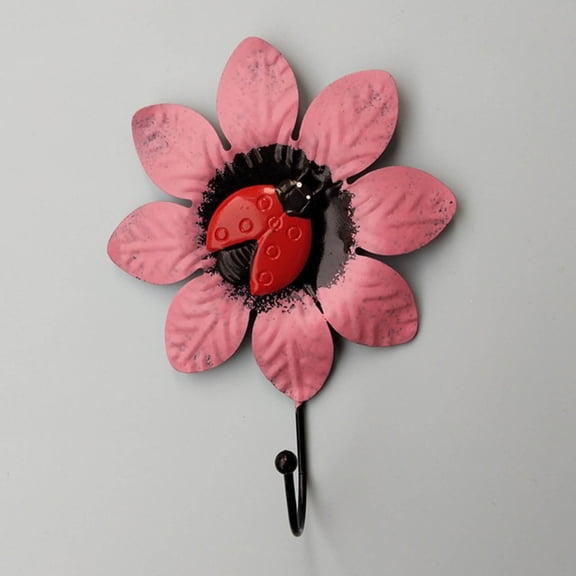Decorative Wall Hooks – Flower Wall Hanger for Clothes, Hats, Towels, Keys, Kitchen, Bedroom, Home & Office