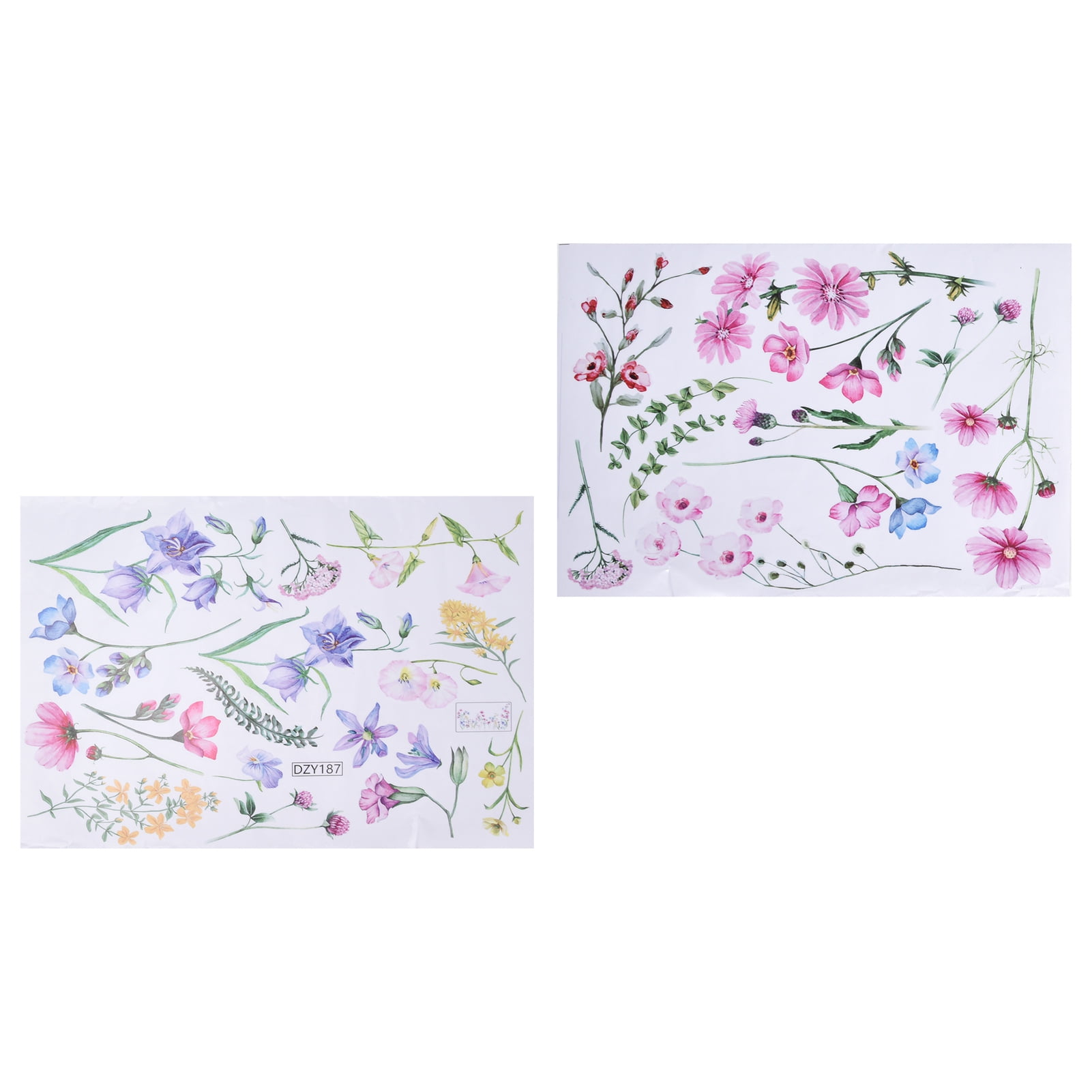 Decorative Wall Sticker, Flat Wall Sticker Easy To Use Flower Wall