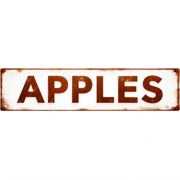 Decorative Wall Tin Signs 16*4 Inches Apples Themed Design for Kitchen, Dining Room, Patio | Retro Kitchen Decor, Kitchen Signs, Vintage Decor for Home