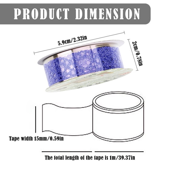 Decorative Washi Tape, Lace Flower Pattern, 1 Roll