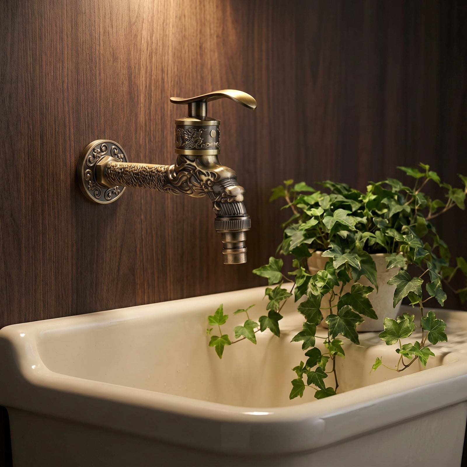 Decorative Water Faucet, Garden Basin Water Tap, Utility Sink Tap, for ...