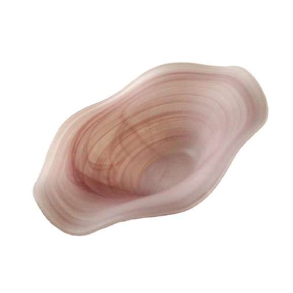 Decorative Waved Glass Tray Contemporary Appetizer Plate Snacks Serving Platter Tableware For Home Entertaining