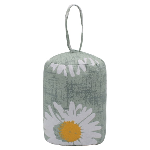 Decorative Weighted Door Stopper, Cylinder Fabric Door Stop with Handle, Heavy Duty Door Floor Stop Wall Protectors for Home Office Bedroom Living Room
