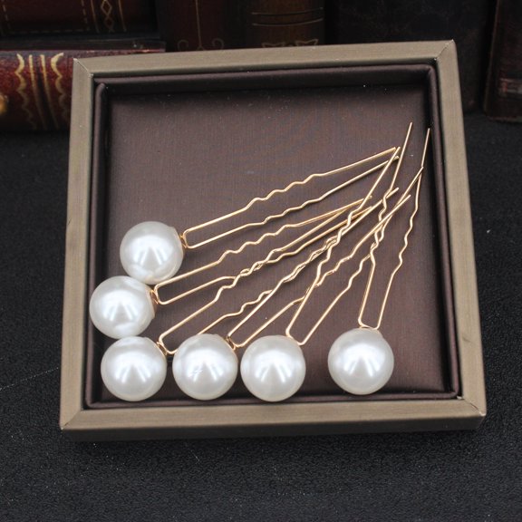 Decorative White Pearl Hair Wear for Women & Girls - Weddings/Festivals/Special Occasions