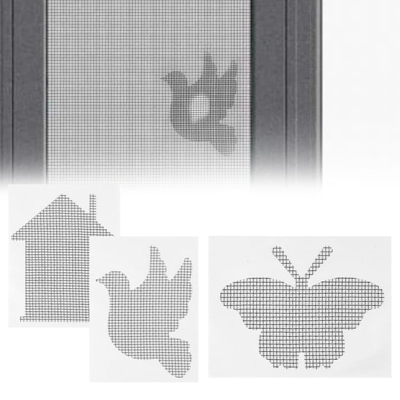 Decorative Window Screen Repair Patches, Cute Shapes, Self-Adhesive Mesh Repair Kit for Window Screens, Door Screens & Tents, Waterproof & Long-Lasting Screen Hole Fixer