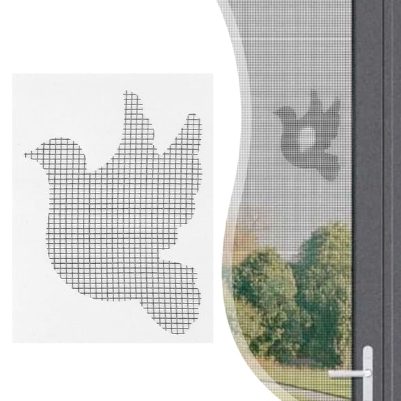 Decorative Window Screen Repair Patches, Cute Shapes, Self-Adhesive Mesh Repair Kit for Window Screens, Door Screens & Tents, Waterproof & Long-Lasting Screen Hole Fixer (Bird(1 Piece))