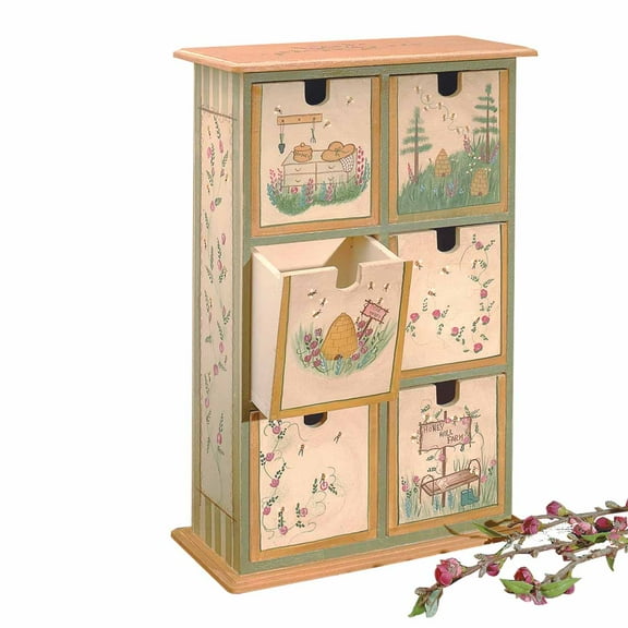 Decorative Wood Chest 6 Drawer 15"H | Renovator's Supply