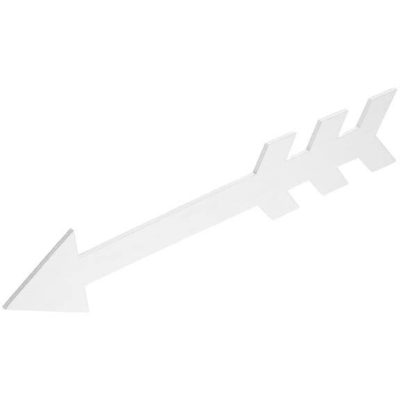 1Pcs White Wooden Arrow Sign Rustic Home Decor Wall Hanging For Living Room Study Wedding Banquet