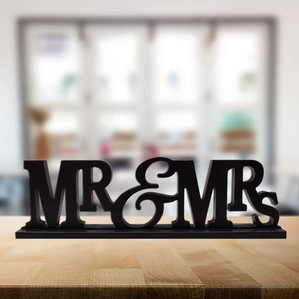 Decorative Wooden Cutout Word Decor Freestanding Tabletop Sign ...