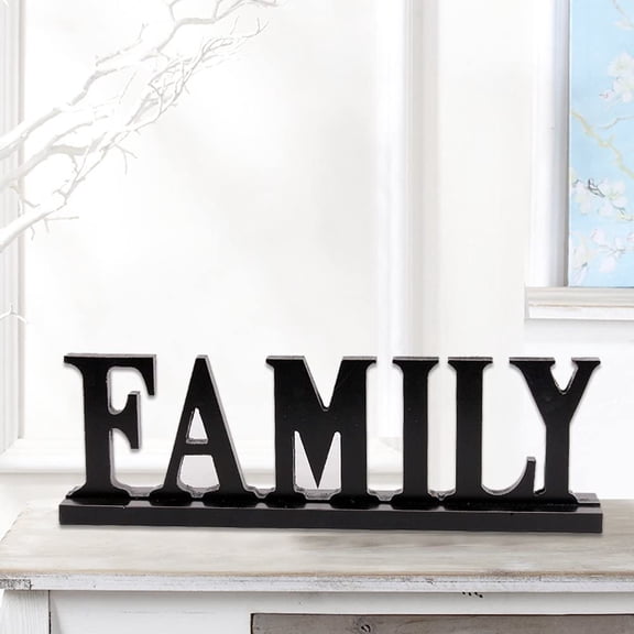Decorative Wooden Cutout Word Decor Freestanding Tabletop Sign