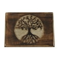 thumbnail image 1 of Decorative Wooden Tree Of Life Keepsake Memory Box Chakra Jewelry Stash Storage Chest, 1 of 5