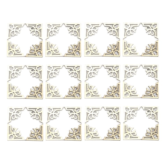 UEETEK 100 Pieces Natural Wooden Slices Light Yellow Wood Craft Material for Painting, Graffiti, and Home Decoration Projects