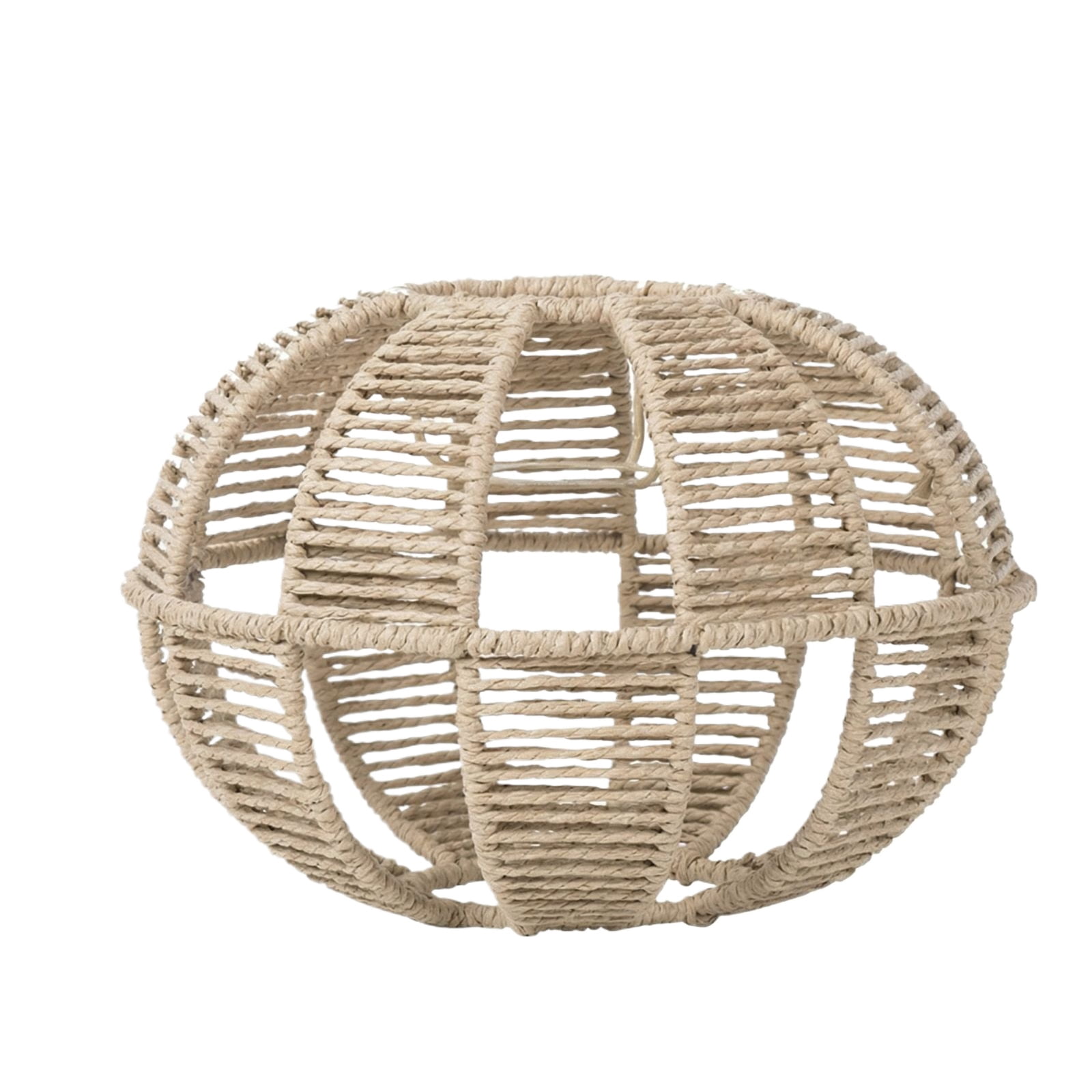 Decorative Woven Fabric Light Shade, Shabby Chic Pendant Lamp Replacement Cover, Elegant Hand-Crafted Ceiling Lighting Accessory, Soft Glow Lighting Decor for Studio