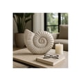 thumbnail image 1 of Decorative Woven Seashell Sculpture Statue - Home Decor Ornament for Bathroom, Office, Room, and Living Room Decor - Perfect Decorations for Shelf and Coffee Table Decor Accent - 11", White, 1 of 14