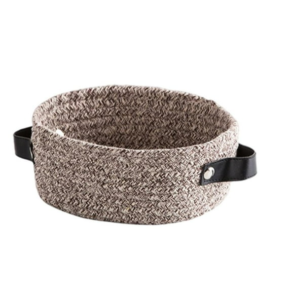 Decorative Woven Storage Basket for Toilet Tank Top Shelf Desktop Organizing coffee