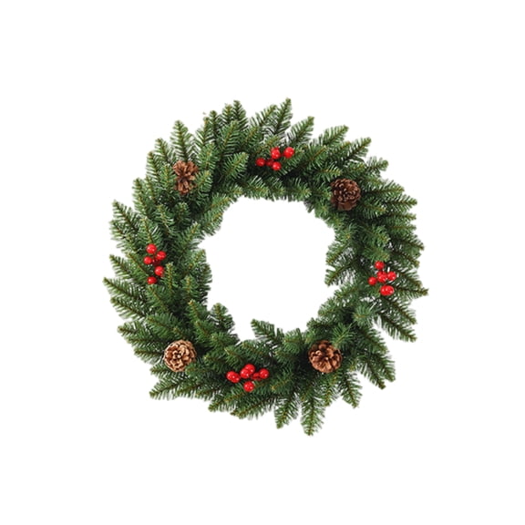 Decorative Wreath, 50Cm Size Artificial Flower Hanging Decoration Wreath For Front Door With Soft Material And Easy-To-Hang Feature For Home Interior And Exterior Door Wall