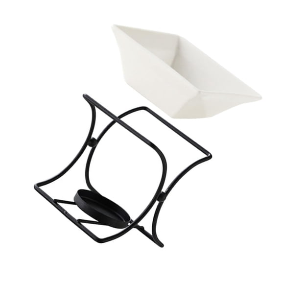 Decorative X Shape Tealight Candle Holder Ceramic Oil Diffuser for Room