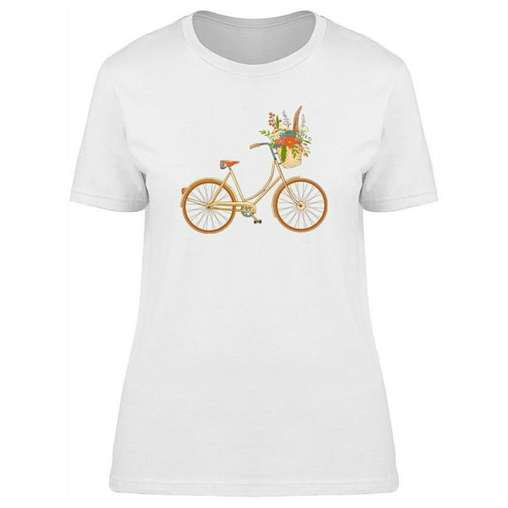 Decorative Yellow Bike T-Shirt Women -Image by Shutterstock, Female Medium