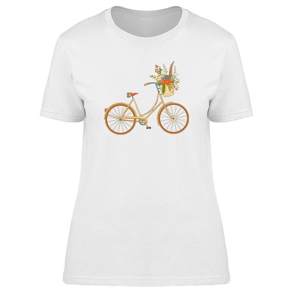 Decorative Yellow Bike T-Shirt Women -Image by Shutterstock, Female Small