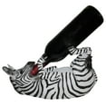 thumbnail image 1 of Home 'N Gifts Decorative Zebra Wine Bottle Holder Statue with Hand-Painted Cold Cast Resin Finish, 1 of 4