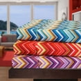 thumbnail image 1 of Decorative Zigzag Microfiber Sheet Set Red / Twin XL, 1 of 1