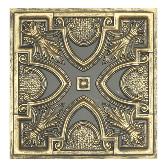 Decorative ceiling tile 3D embossed wall panels for Restaurant PL11 Ancient gold 10Pcs/pack